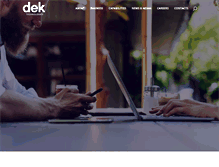 Tablet Screenshot of dektech.com.au